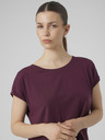 Vero Moda Vínové dámske tričko Vero Moda Mava
