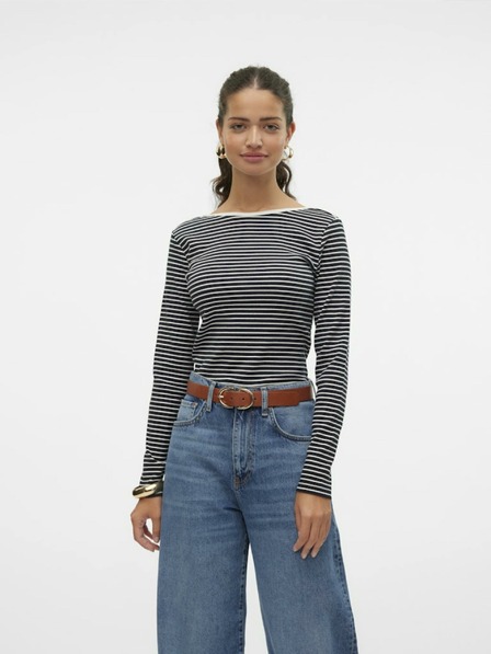 Vero Moda Bielo-čierna dámska pruhovaná košeľa Vero Moda Chloe