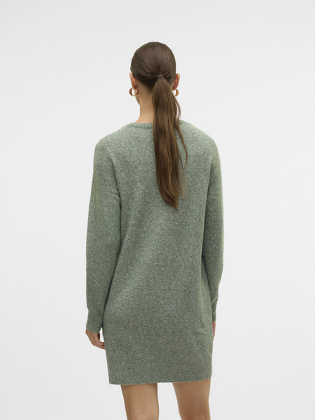 Vero Moda Zelené dámske šaty Vero Moda Sweater Dress