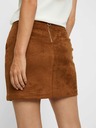 Vero Moda Hnedá semišová sukňa VERO MODA Donna Dina