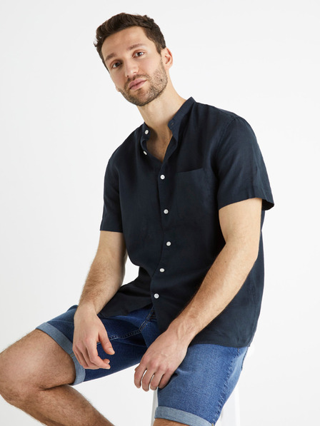 Celio Ľanová košeľa Bamaopoc Celio