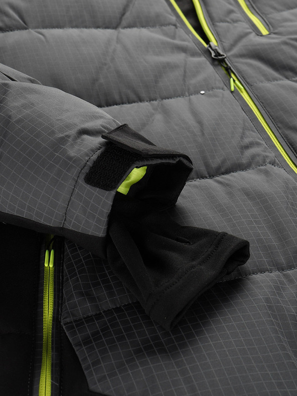 ALPINE PRO Pánska páperová lyžiarska bunda s membránou PTX ALPINE PRO FERER