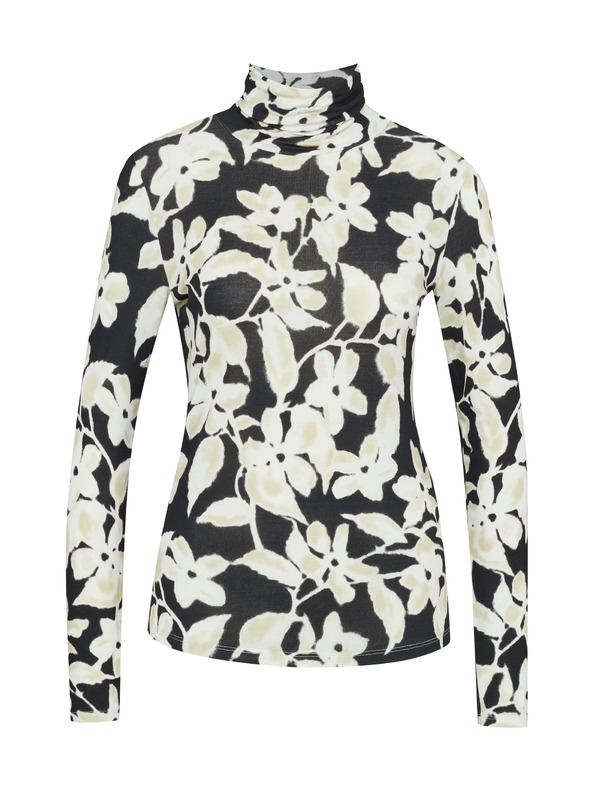 Orsay Čierny dámsky vzorovaný rolák ORSAY