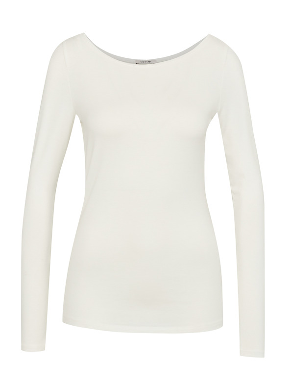 Orsay Biele dámske tričko s dlhým rukávom ORSAY