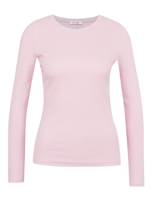 Orsay Svetloružové dámske tričko s dlhým rukávom ORSAY