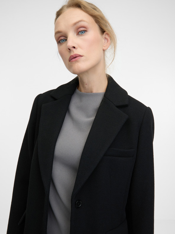 Orsay Čierny dámsky kabát ORSAY