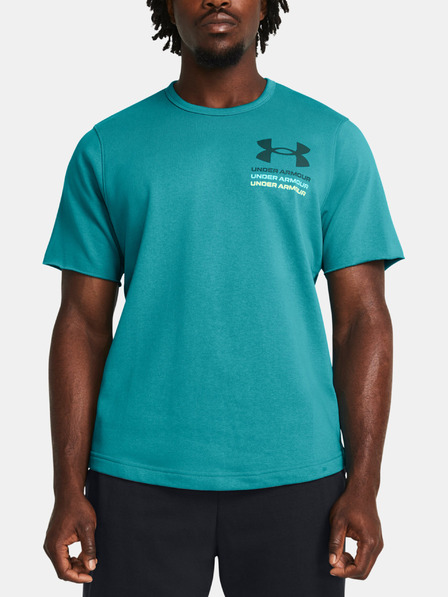 Under Armour Pánske tričko Under Armour UA Rival Terry SS Colorblock
