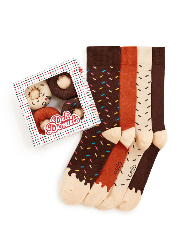 Celio Darčekové balenie ponožiek Donuts, 4 ks ONE SIZE Celio