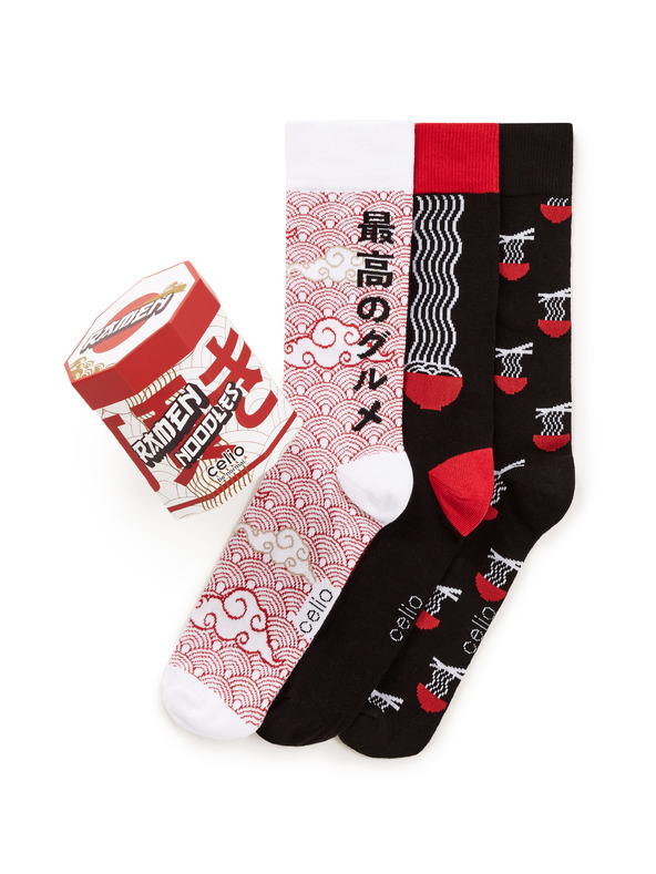 Celio Darčekové balenie ponožiek Ramen, 3ks ONE SIZE Celio