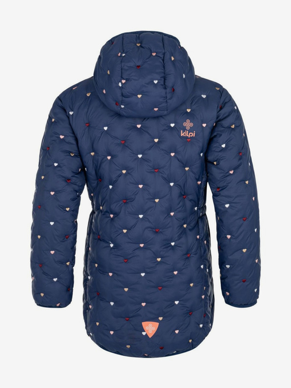 Kilpi Tmavomodrý dievčenský prešívaný zimný kabát Kilpi DAMIA