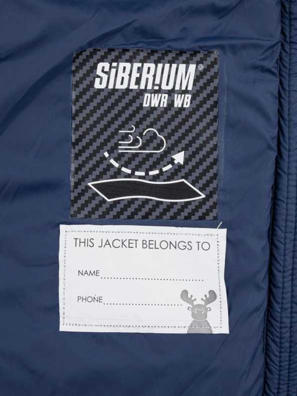 Kilpi Tmavomodrý dievčenský prešívaný zimný kabát Kilpi DAMIA