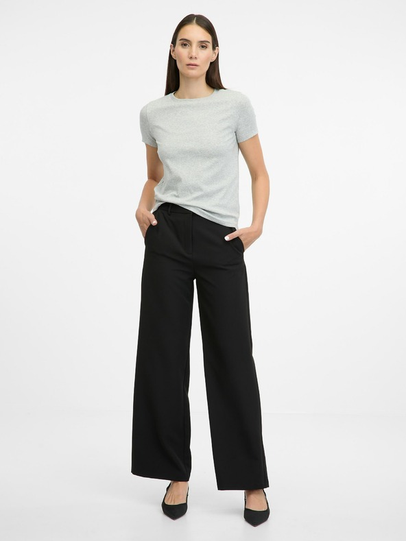 Orsay Svetlosivé dámske tričko s krátkym rukávom ORSAY