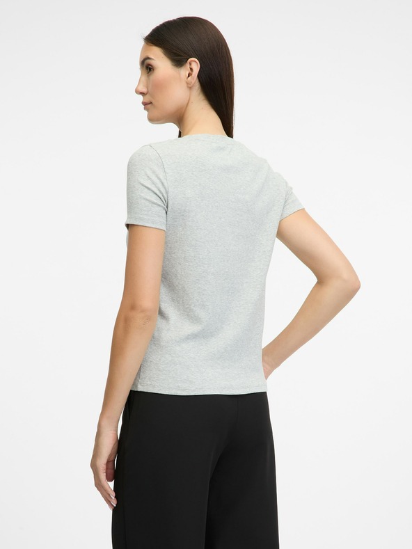Orsay Svetlosivé dámske tričko s krátkym rukávom ORSAY