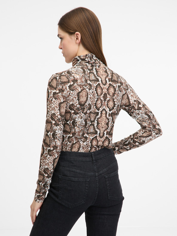 Orsay Béžové dámske tričko s dlhým rukávom ORSAY