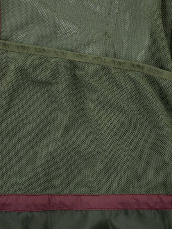 Kilpi Khaki a bordová pánska outdoorová bunda Kilpi SONNA-M