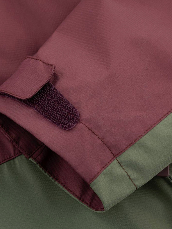 Kilpi Khaki a bordová pánska outdoorová bunda Kilpi SONNA-M