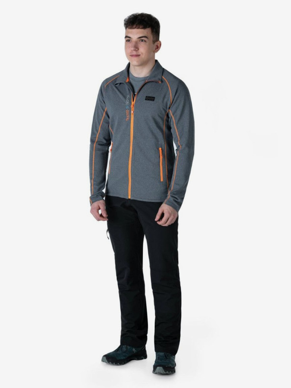 Kilpi Tmavosivá pánska outdoorová mikina Kilpi TAUER-M