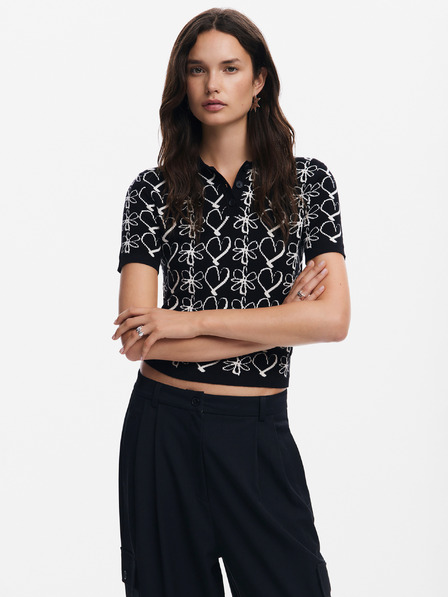 Desigual Coeurs Lacroix Tričko