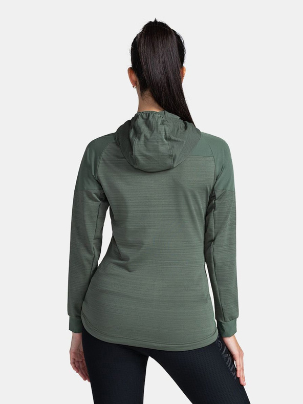 Kilpi Tmavozelená dámska elastická mikina Kilpi MEMPHIS-W