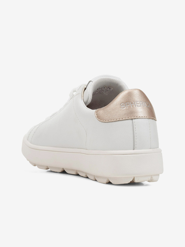 Geox Biele dámske kožené tenisky Geox Spherica Ecub