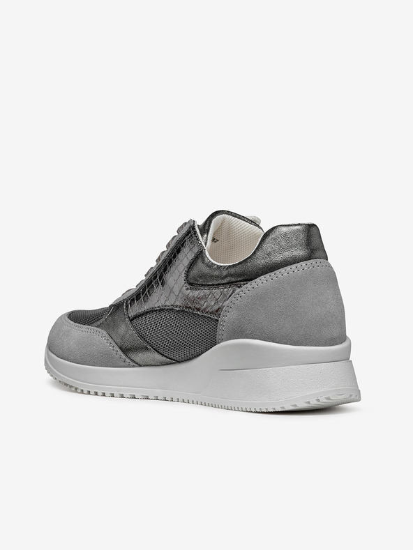 Geox Šedé dámske tenisky Geox Haleney