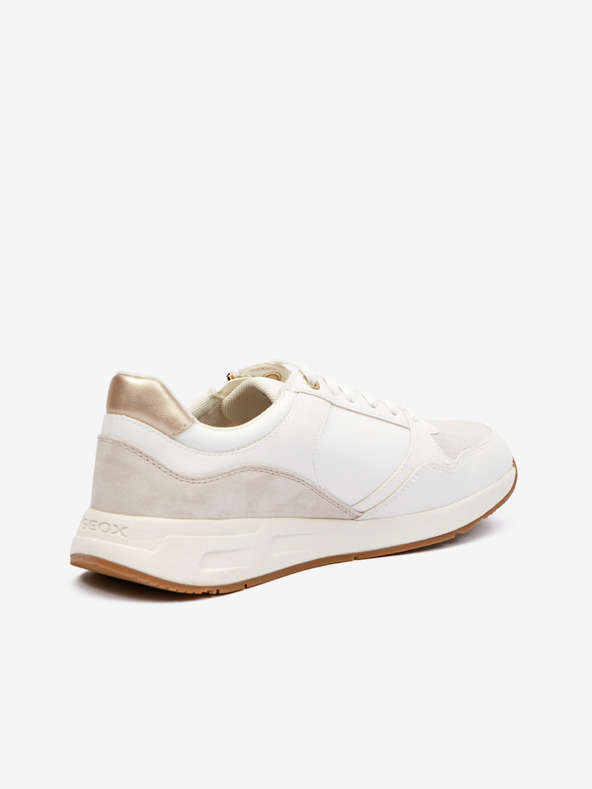 Geox Krémové dámske tenisky Geox Bulmya