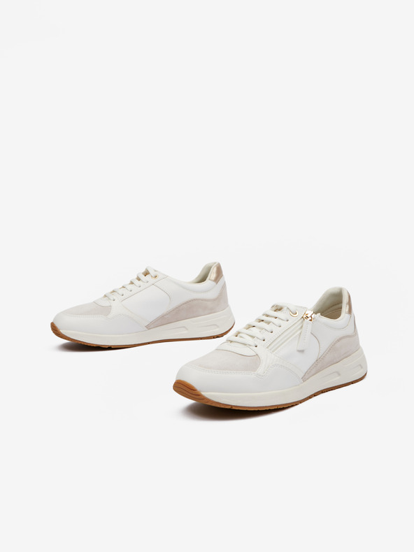 Geox Krémové dámske tenisky Geox Bulmya