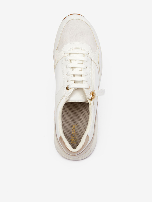 Geox Krémové dámske tenisky Geox Bulmya