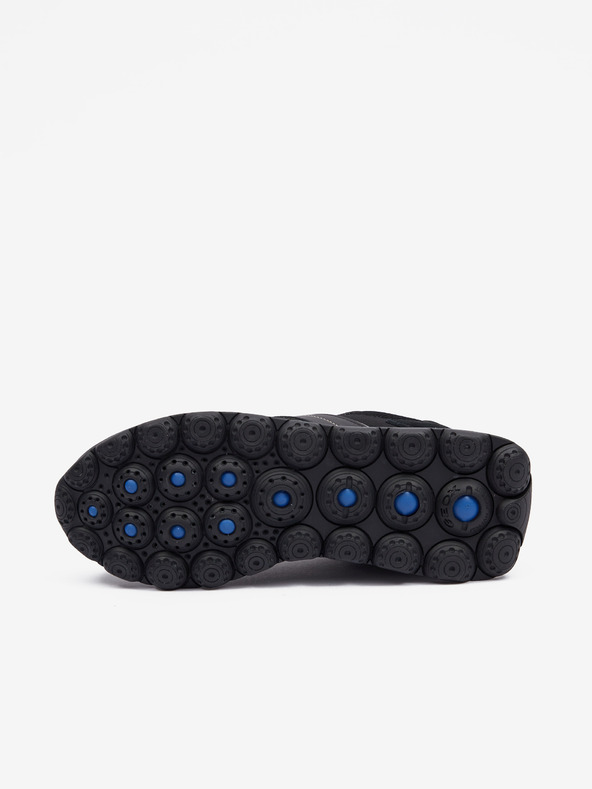 Geox Čierne dámske tenisky s koženými detailmi Geox Spherica V Series