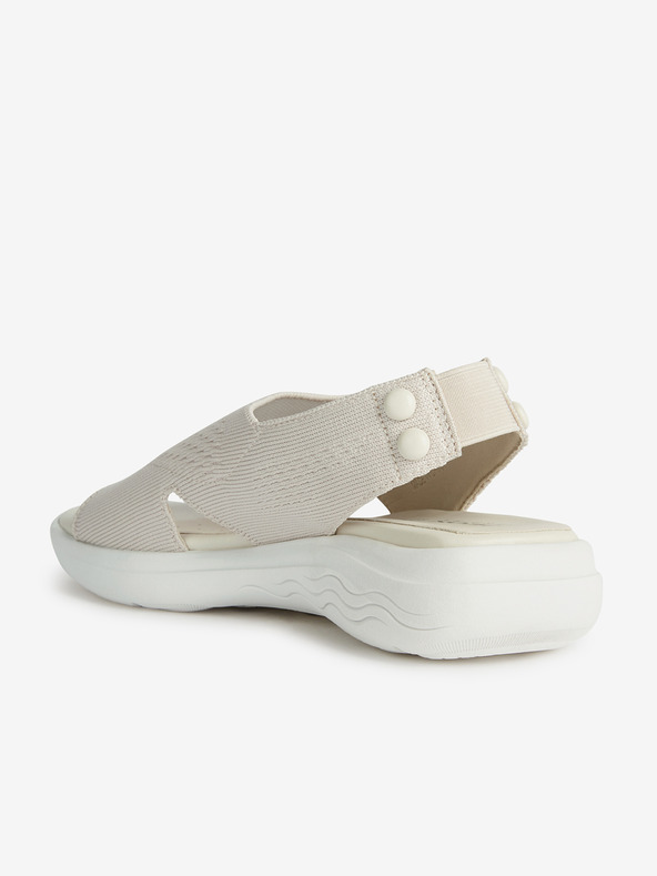 Geox Biele dámske sandále Geox Spherica Ec5