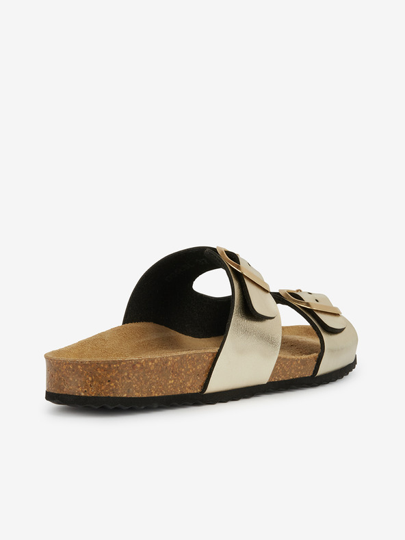 Geox Zlaté dámske sandále Geox Brionia