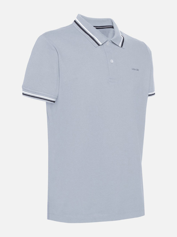 Geox Modré pánske polotričko Geox Polo
