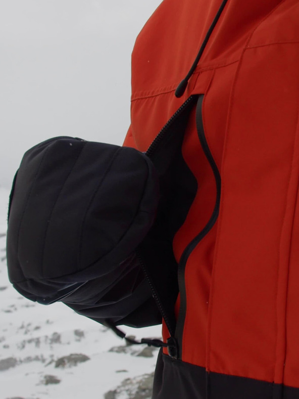 Horsefeathers Bunda Track - red clay/black Horsefeathers