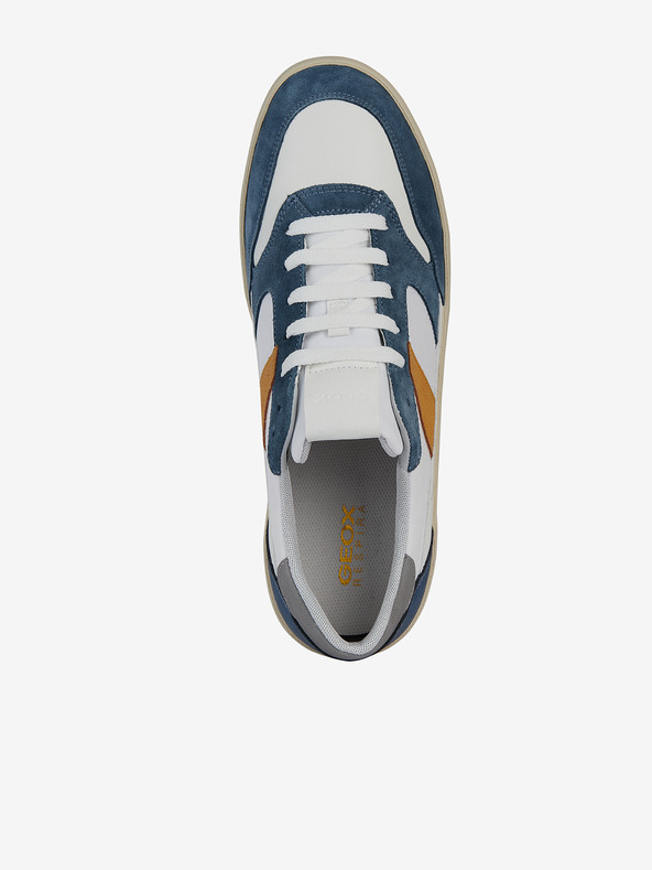 Geox Bielo-modré pánske tenisky Geox Affile