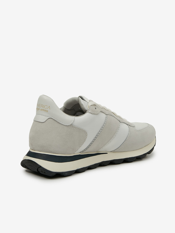 Geox Biele pánske tenisky Geox Spherica Vseries