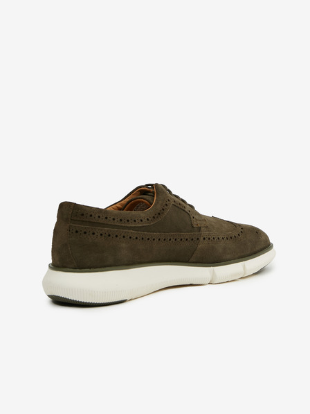 Geox Khaki pánske semišové poltopánky Geox Adacter
