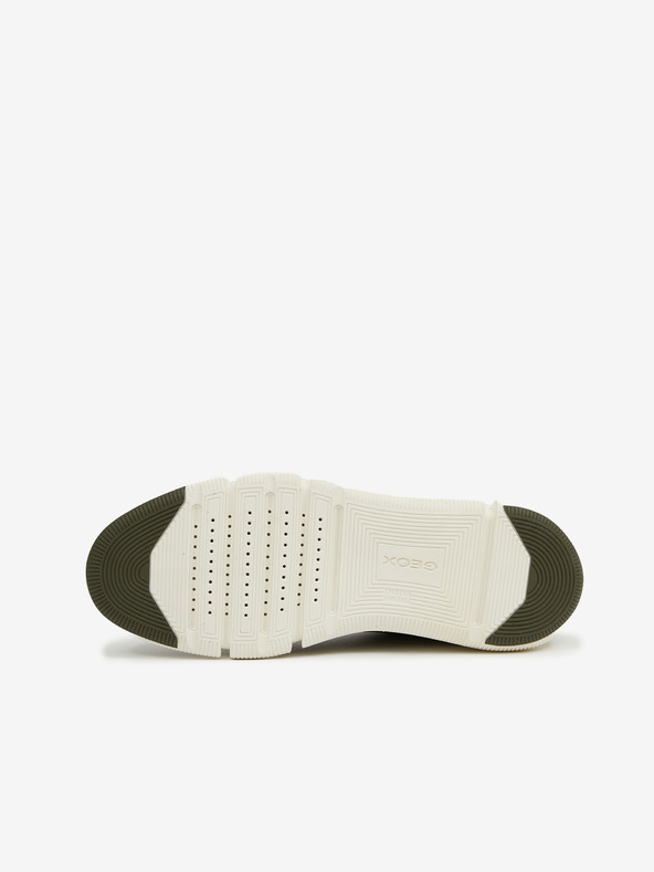 Geox Khaki pánske semišové spoločenské topánky Geox Adacter