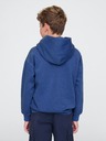 GAP Detská mikina s logom a fleece GAP