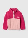 GAP Baby sherpa mikina s logom GAP