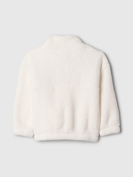GAP Baby sherpa mikina s logom GAP