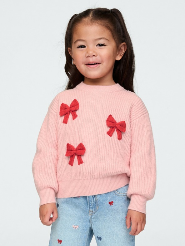 GAP Baby sveter s mašľami CashSoft GAP