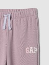 GAP Detské tepláky fleece logo army GAP