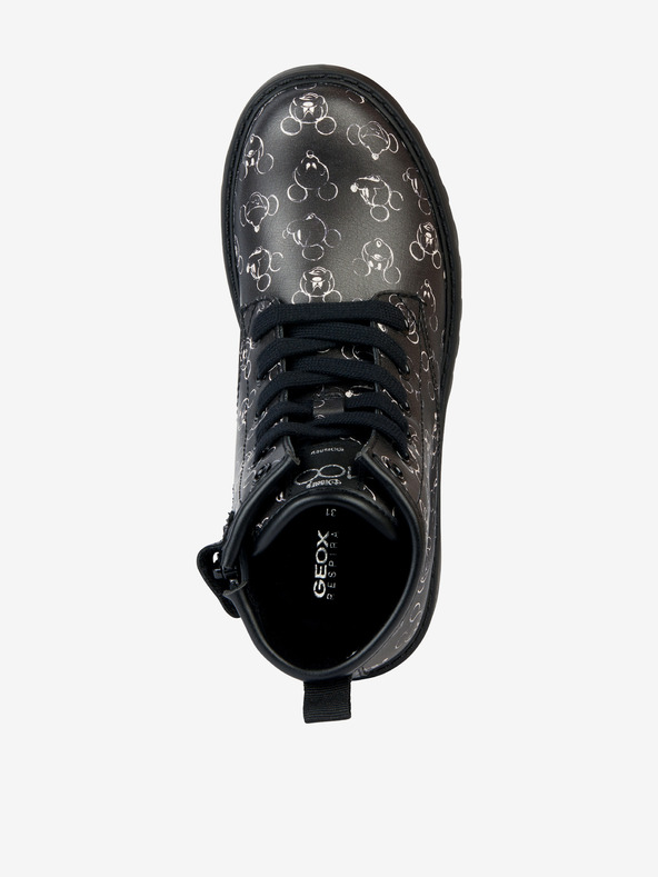 Geox Čierne dievčenské členkové topánky Geox Casey
