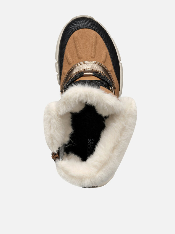 Geox Svetlohnedé dievčenské členkové topánky Geox Flexyper AB