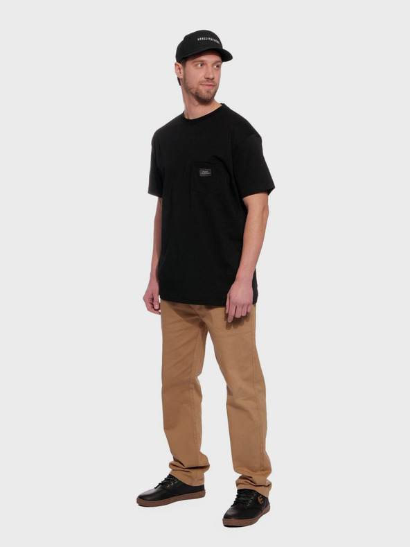 Horsefeathers Tričko Alpha - čierne veľkosť L HORSEFEATHERS