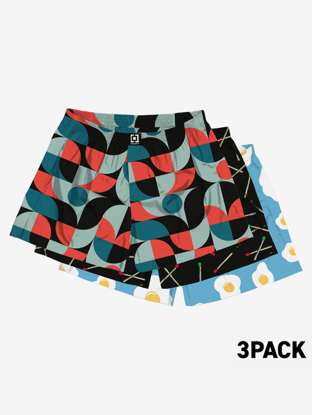 Horsefeathers Šortky Horsefeathers Manny 3pack - sivé