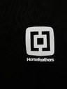 Horsefeathers Čierne pánske tričko s krátkym rukávom Horsefeathers Mini s potlačou loga