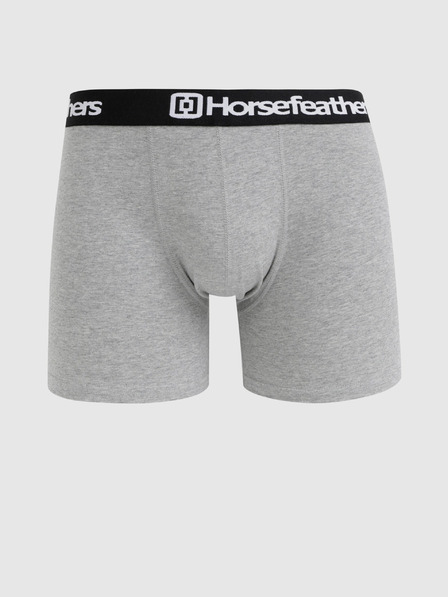Horsefeathers Súprava troch boxeriek Horsefeathers Dynasty v sivej a čiernej farbe