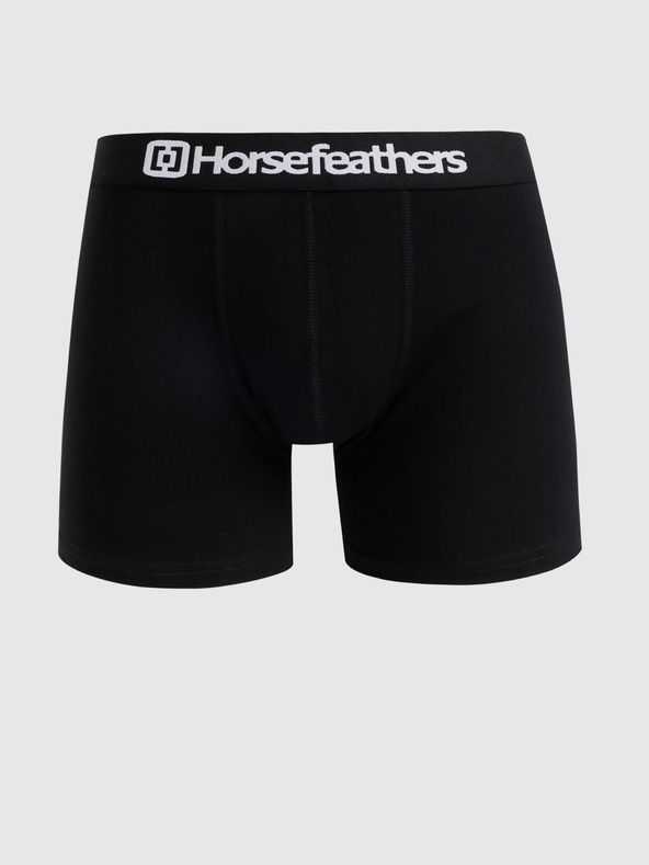 Horsefeathers Súprava troch boxeriek Horsefeathers Dynasty v sivej a čiernej farbe