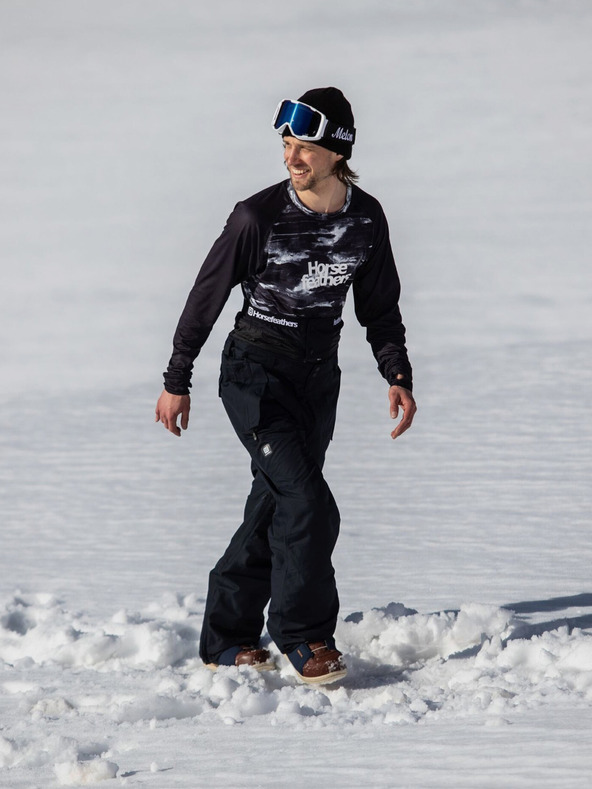 Horsefeathers Nelson nohavice - čierne veľkosť L HORSEFEATHERS